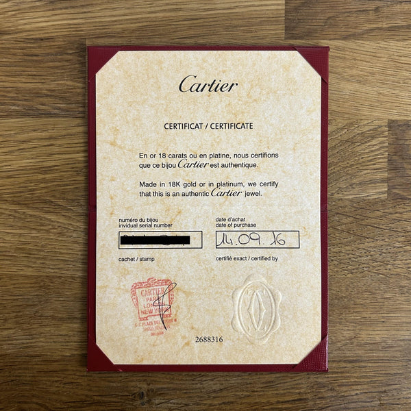 Cartier Classic Model Juste Un Clou Diamond Bangle Size 17