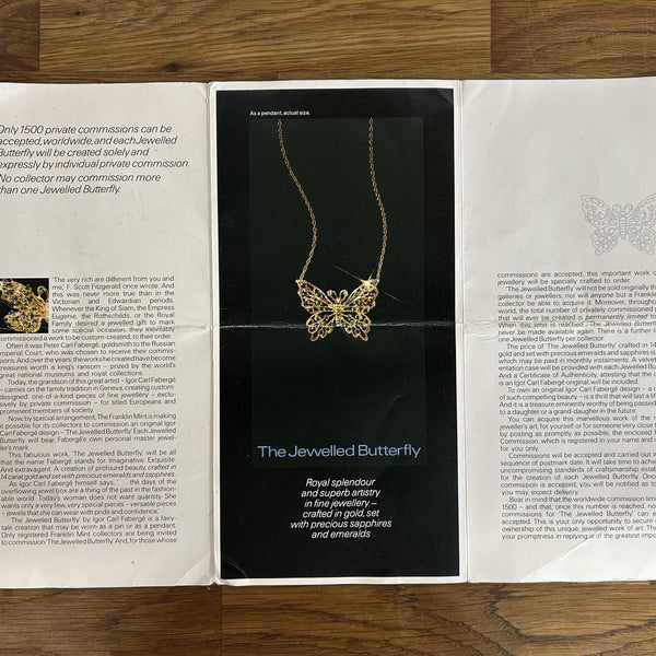 Fabergé Sapphire and Emerald Butterly Pendant Brooch