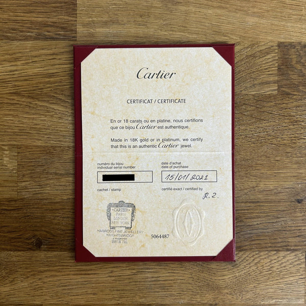 Cartier Classic Model Juste Un Clou Ring Size O 1/2 (56)