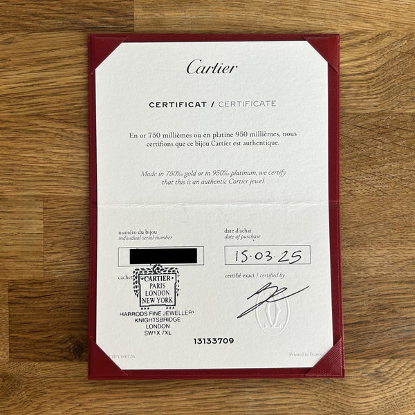 Cartier Medium Model LOVE Bangle Size 18