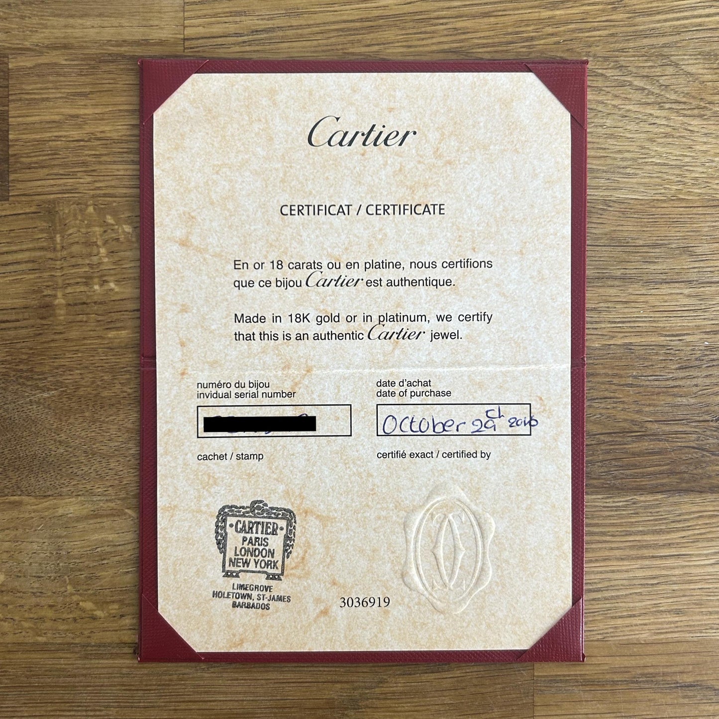 Cartier Classic Model Juste un Clou Bracelet Size 16
