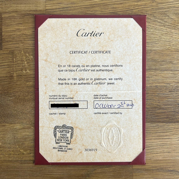 Cartier Classic Model Juste un Clou Bracelet Size 16