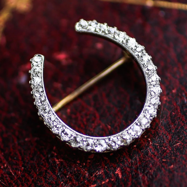 Howard & Co. Edwardian Diamond Horseshoe Brooch