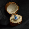 Georgian Sapphire and Diamond Cluster Ring
