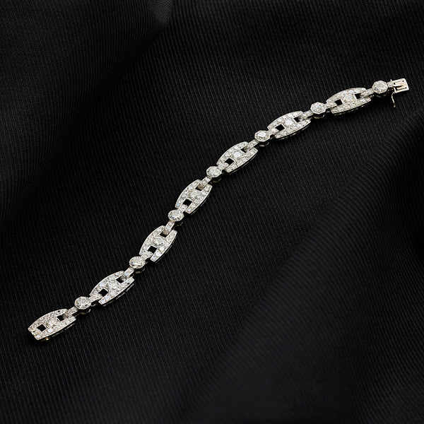 Chaumet Art Deco 9.50 Carat Diamond Bracelet