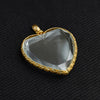 Victorian Rock Crystal Heart Pendant