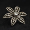 Georgian Diamond Cluster Flower Brooch