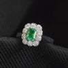 Vintage Emerald and Diamond Ring