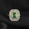 Art Deco Emerald and Diamond Ring