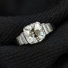 Art Deco 3.58 Carat Old Mine Cut Diamond Ring