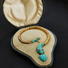 Victorian Turquoise and Ruby Snake Bracelet