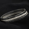 Art Deco Onyx and Diamond Bangle Set