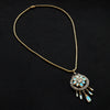 Victorian Opal and Diamond Drop Pendant Necklace