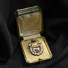 Victorian Rock Crystal and Diamond Padlock Pendant Brooch