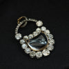 Victorian Rock Crystal and Diamond Padlock Pendant Brooch