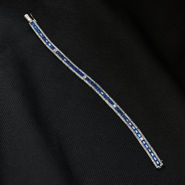 Art Deco Sapphire and Diamond Bracelet