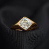 4.70 Carat Peruzzi Cut Diamond Ring