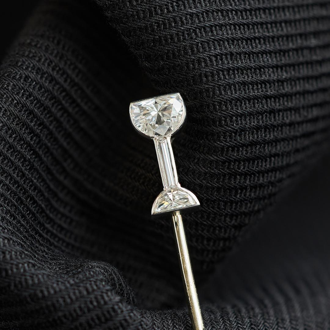 Art Deco Diamond Wine Glass Stick Pin