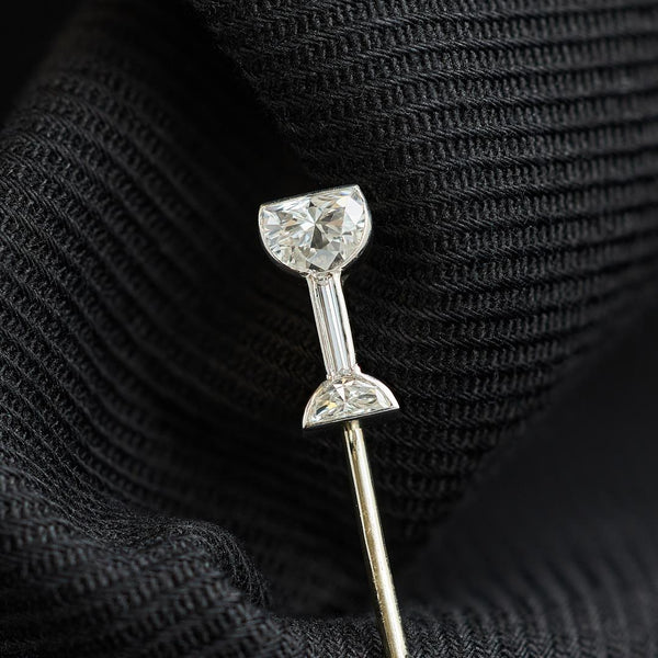 Art Deco Diamond Wine Glass Stick Pin