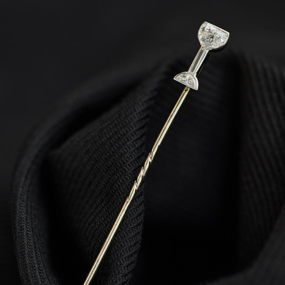 Art Deco Diamond Wine Glass Stick Pin