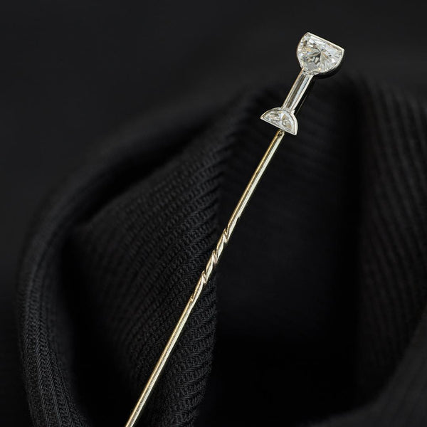Art Deco Diamond Wine Glass Stick Pin