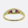 Victorian Ruby and Diamond Five-Stone Ring