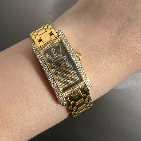 Cartier Tank Américaine Diamond Quartz Wristwatch Ref 2482