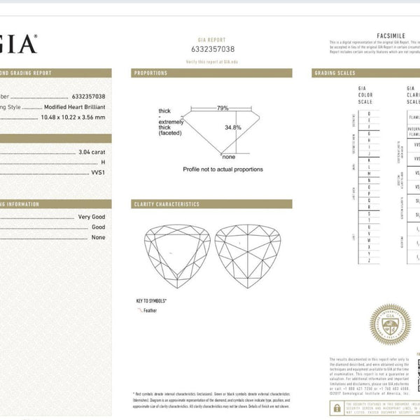 6.12 Carat Heart-Cut Diamond Earrings