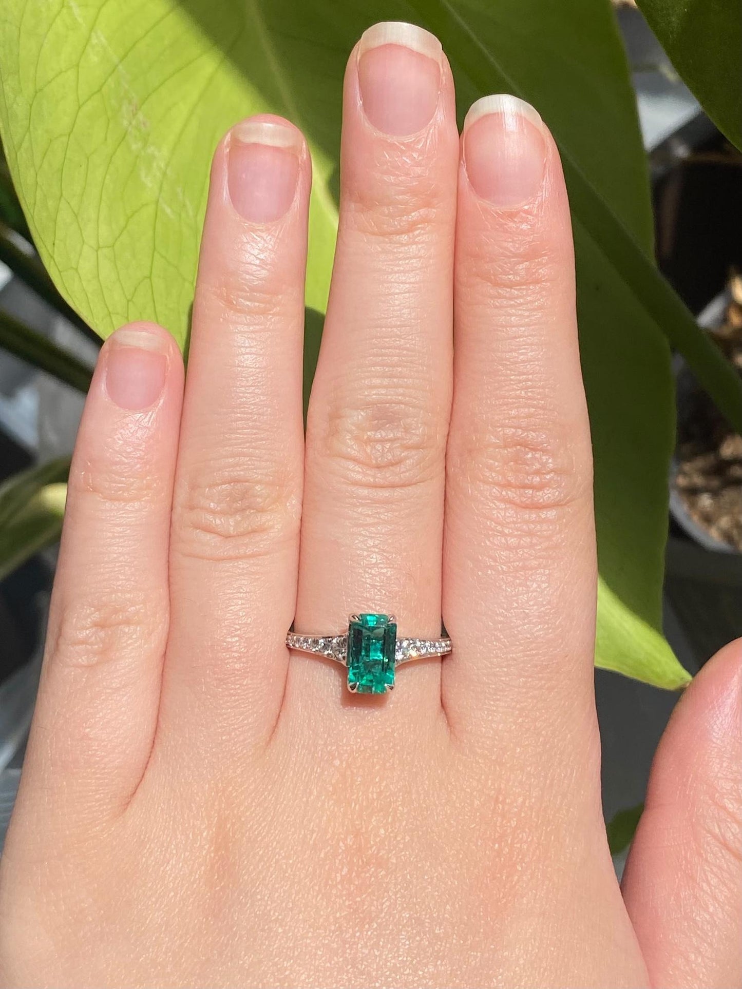 Colombian Emerald and Diamond Ring