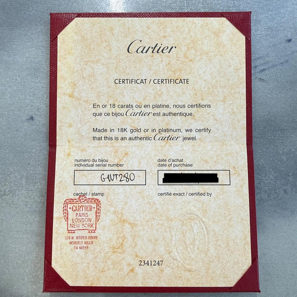 Cartier Classic Model Juste un Clou Bracelet Size 15