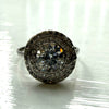 RESERVED Art Deco Diamond Ring SIZE To L