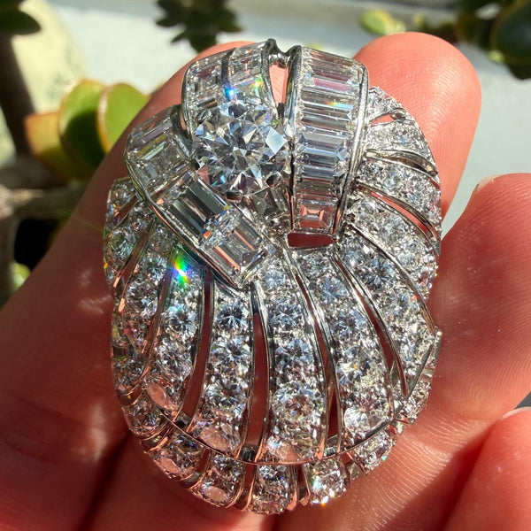Art Deco Diamond Brooch