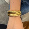 Andrew Clunn Hammered Gold Bangle