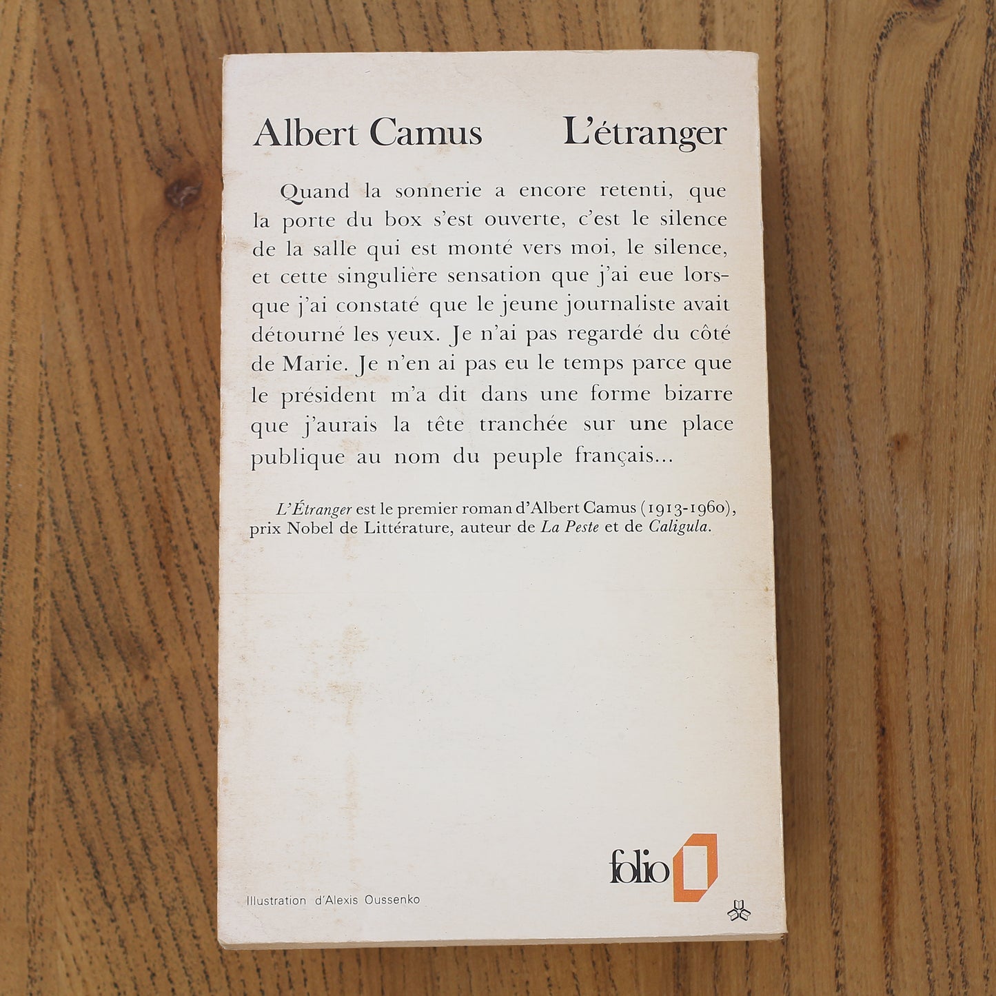 Albert Camus - L'étranger (The Stranger or Outsider)