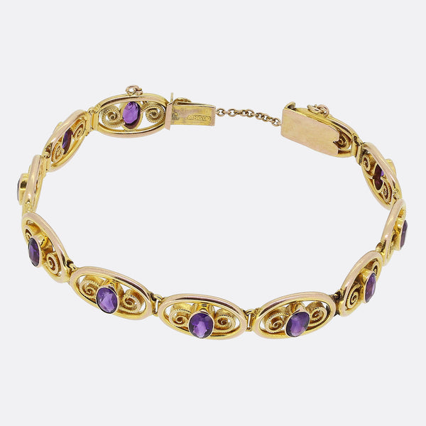 Murrle Bennett Vintage Amethyst Bracelet