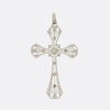 Edwardian French Diamond Cross Pendant