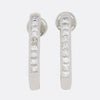 1.00 Carat Princess Cut Diamond Drop Earrings