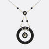 Marsh and Co. Art Deco Pearl and Diamond Necklace