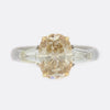 2.58 Carat Fancy Brownish Yellowish Orange Diamond Engagement Ring