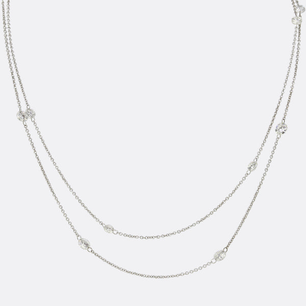 4.15 Carat Diamonds By The Yard Necklace