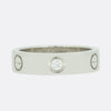 Cartier Three Diamond LOVE Ring Size R (59)