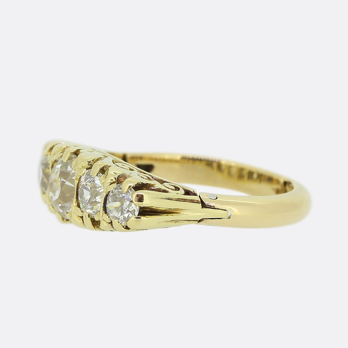 Victorian Five-Stone Diamond Adjustable Ring