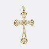 Edwardian French Diamond Cross Pendant