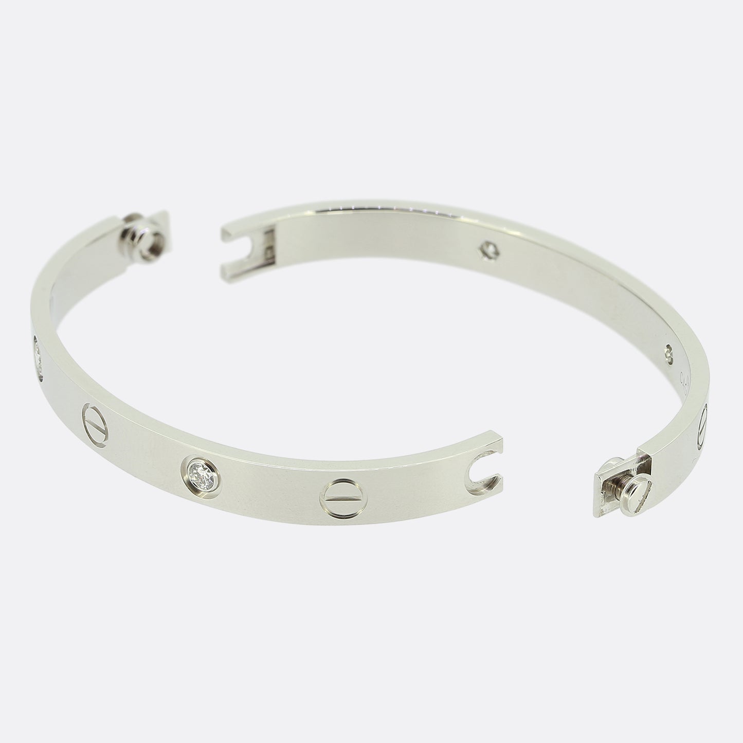 Cartier Four Diamond LOVE Bangle Size 16