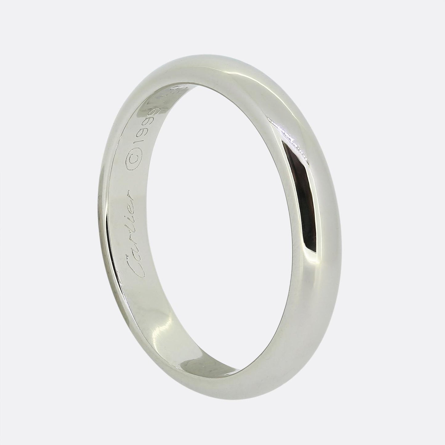 Cartier 4mm Wedding Band Ring