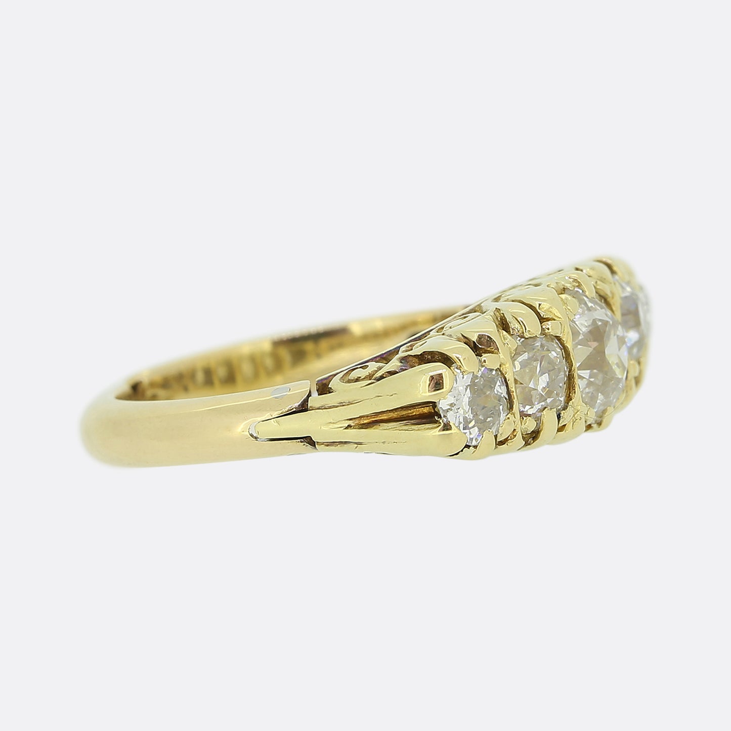 Victorian Five-Stone Diamond Adjustable Ring