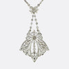 Art Nouveau Diamond Pendant Necklace