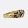 Georgian Ruby and Pearl Cluster Ring