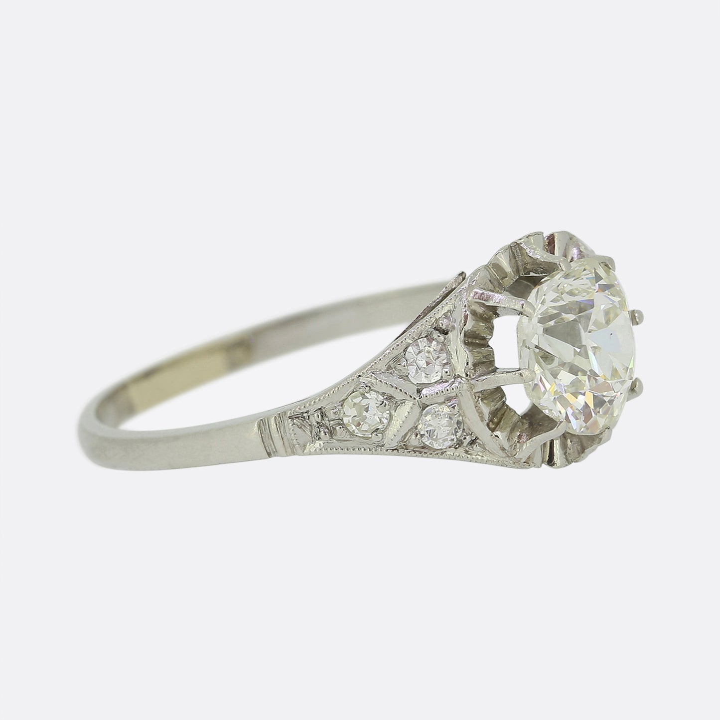 Art Deco 1.00 Carat Diamond Ring