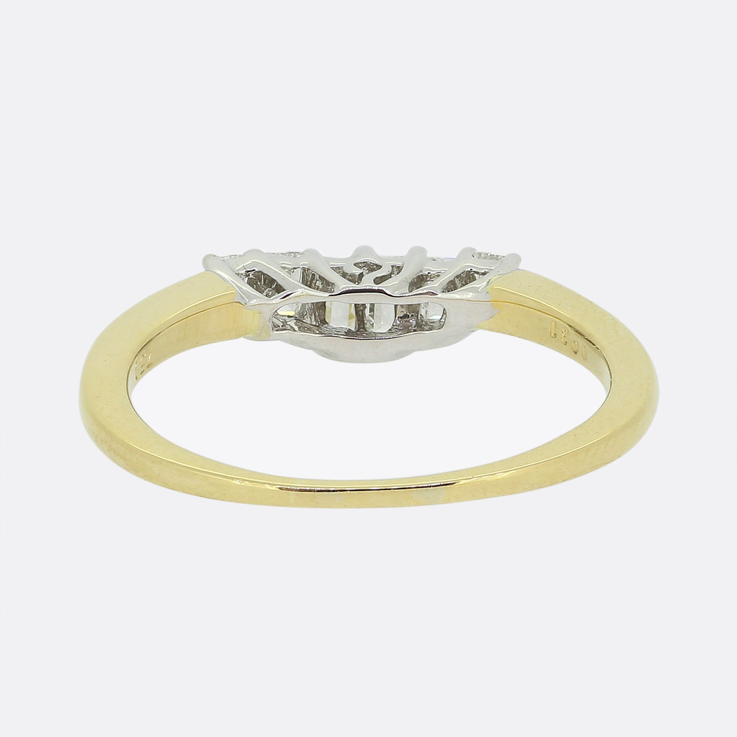 Baguette Cut Diamond Wishbone Ring